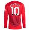 Officiële Voetbalshirt Manchester United Rashford 10 Thuis 2024-25 Lange Mouw - Heren